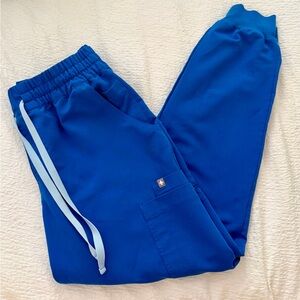 FIGS blue Uman relaxed Jogger Pants petite